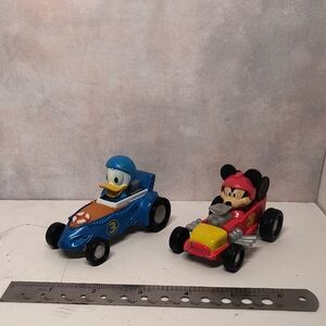 Disney Mickey and Donald Racing Cars - Red and Blue